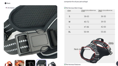 StrongGrip Waterproof Dog Harness